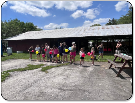 Aerial view of  M & M Outdoors Campground.