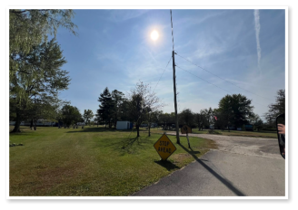 The road leading to our rv sites.