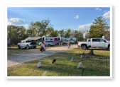 RV sites at Wooded Acres Campground